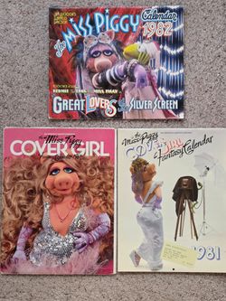 Vintage Miss Piggy Calendars, 1981 & 1982