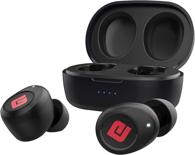 Geekee True Wireless Earbuds Bluetooth 5.0 Headphones, in-Ear Deep Bass Bluetooth Earbuds IPX7 Waterproof Clear Call Headset USB-C Charging Case 40H