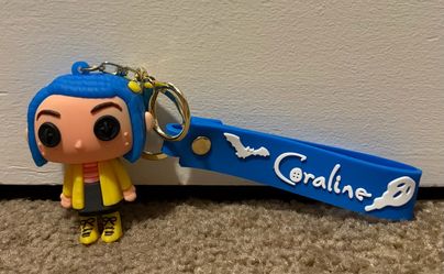 NEW CORALINE KEYCHAIN