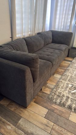 Sectional couch  sofa gray