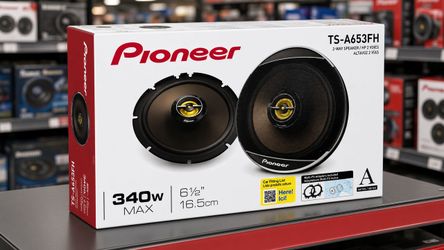 340 Watt Speaker Set 6.5" 2-Way Coaxial System Pioneer Car Speakers 6 1/2 TS-A653FH