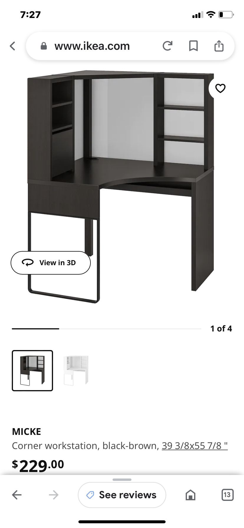 Black Desk From Ikea