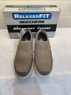 Skechers Relaxed Fit® Slip-On Shoes Men’s | Taupe / Beige |12M