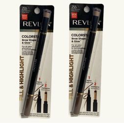 2 Pieces Of Revlon Colorstay Shape & Glow Eye Brow Marker and Highlighter, Soft Brown (0.02 Oz (Marker), 0.008 Oz