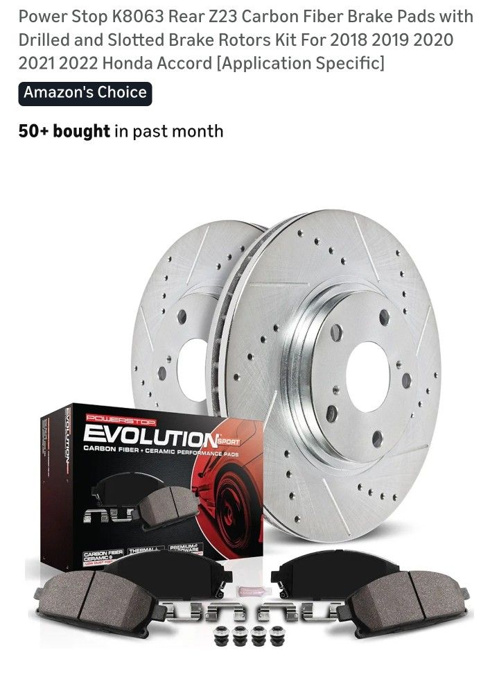 Brand New Front Brake Kit For 2018-2022 Honda Accord