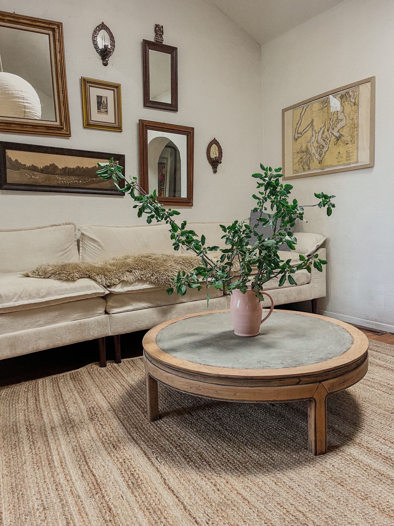 Wood + Concrete Table