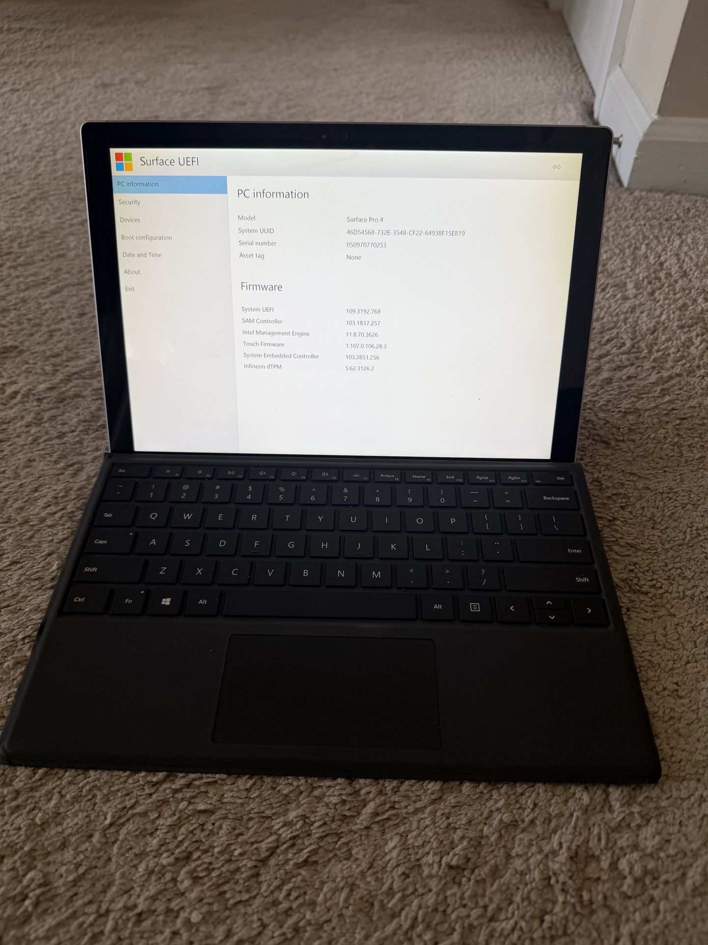 Microsoft Surface Pro 4 12.3”
