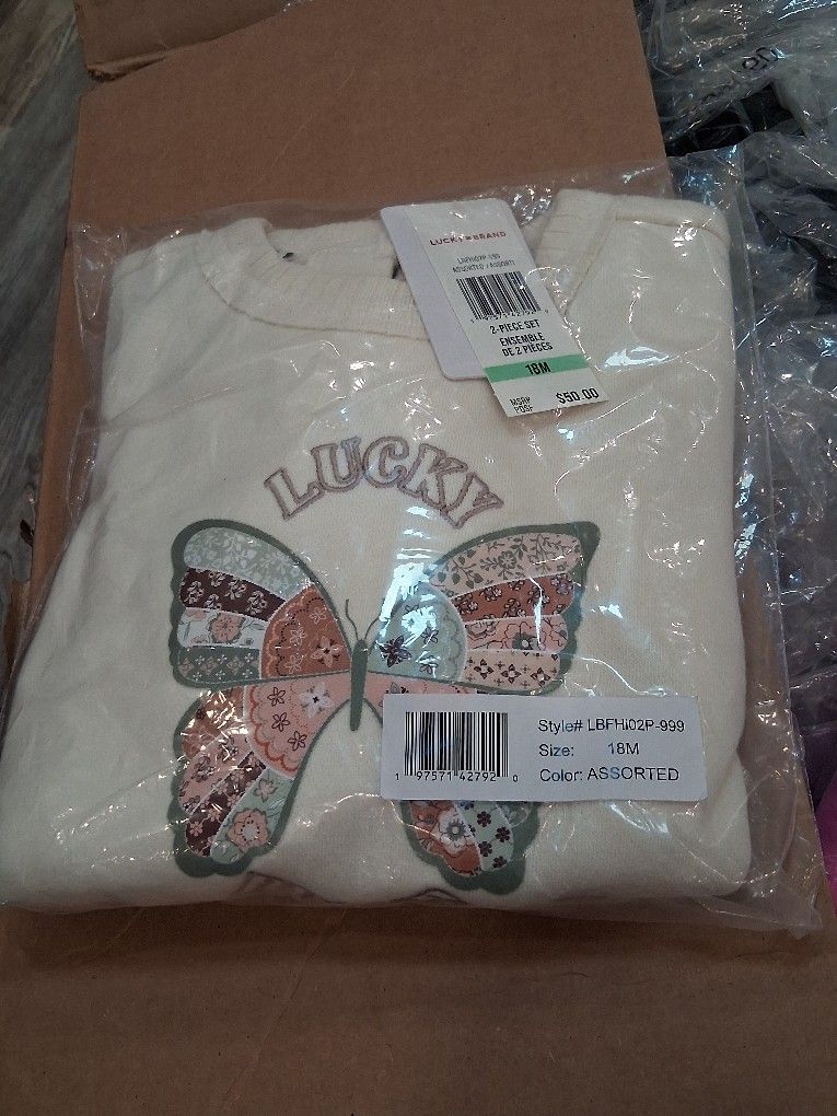Lucky BRAND Girls 2pc Leggins Set