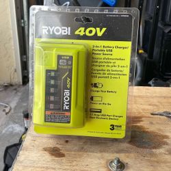 Brand New Ryobi 40v Chargers With USB 