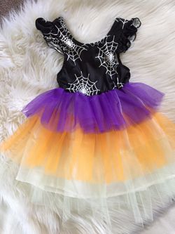 Spooky cute Halloween themed tutu dress size 2-3T