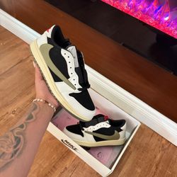 🔥 Air Jordan 1 Low OG x Travis Scott “Olive” 🚨 Available Now! 🚨 👟 Men’s Sizes: 8, 9 & 10 ✅ Deadstock / Brand New in Box