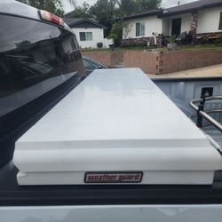 Weather Guard White Steel Low Profile Tool Box Truck Toolbox