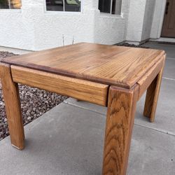 Oak end table