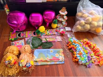 Hawaiian Luau party decorations