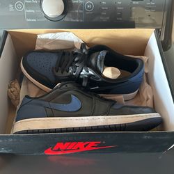 jordan 1 low mystic blue used 3 times sz 11