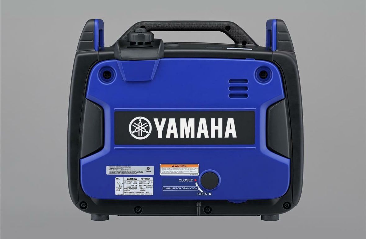 NEW Yamaha ef2200 Inverter Generator, 2200 Watts, Blue with CO Detector
