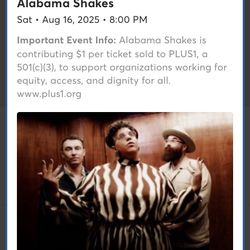 Alabama shakes - 9th Row Center Stage