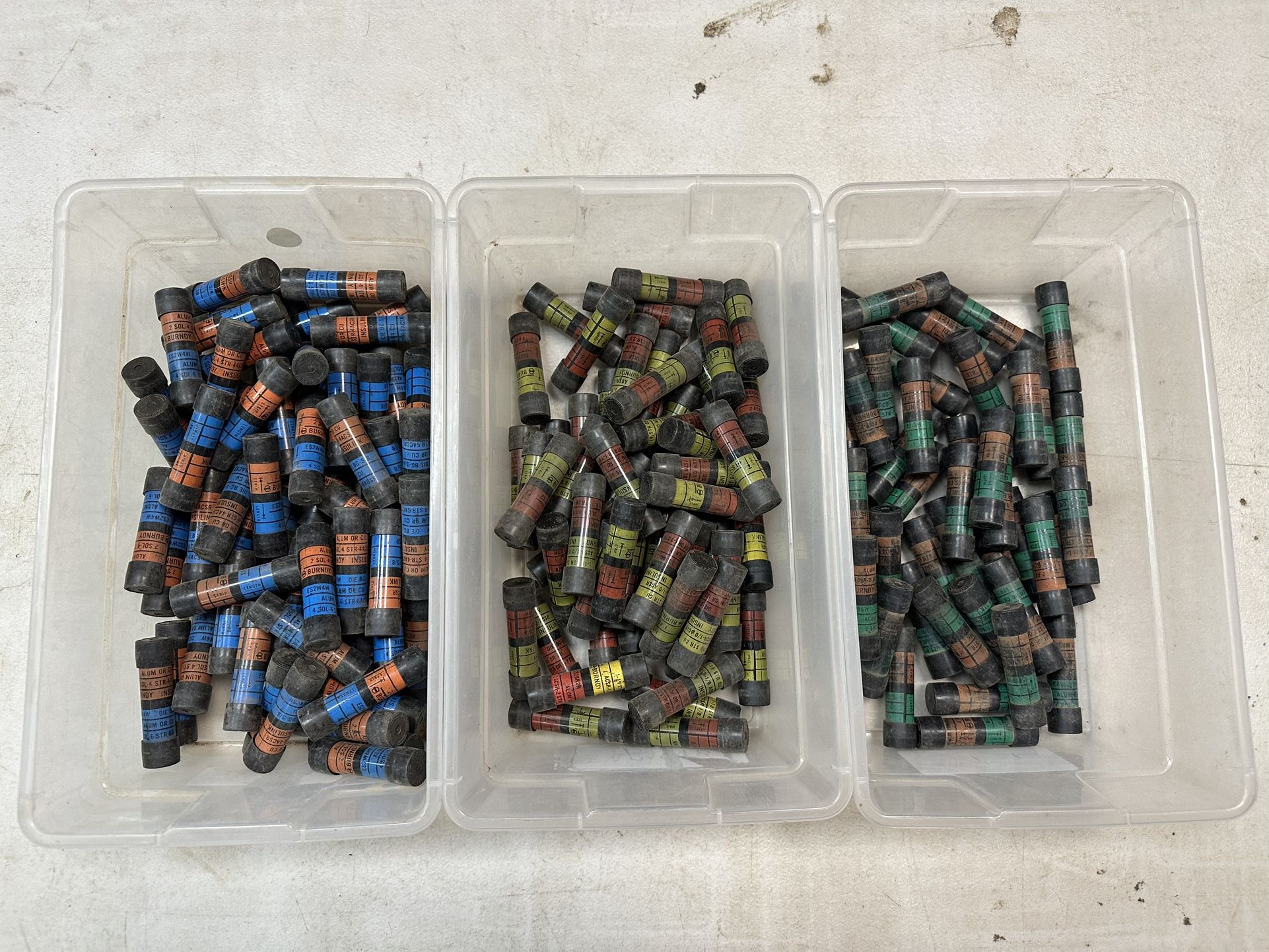 LOT OF 161* Burndy Insulink Splicer/Reducer Compression Sleeve