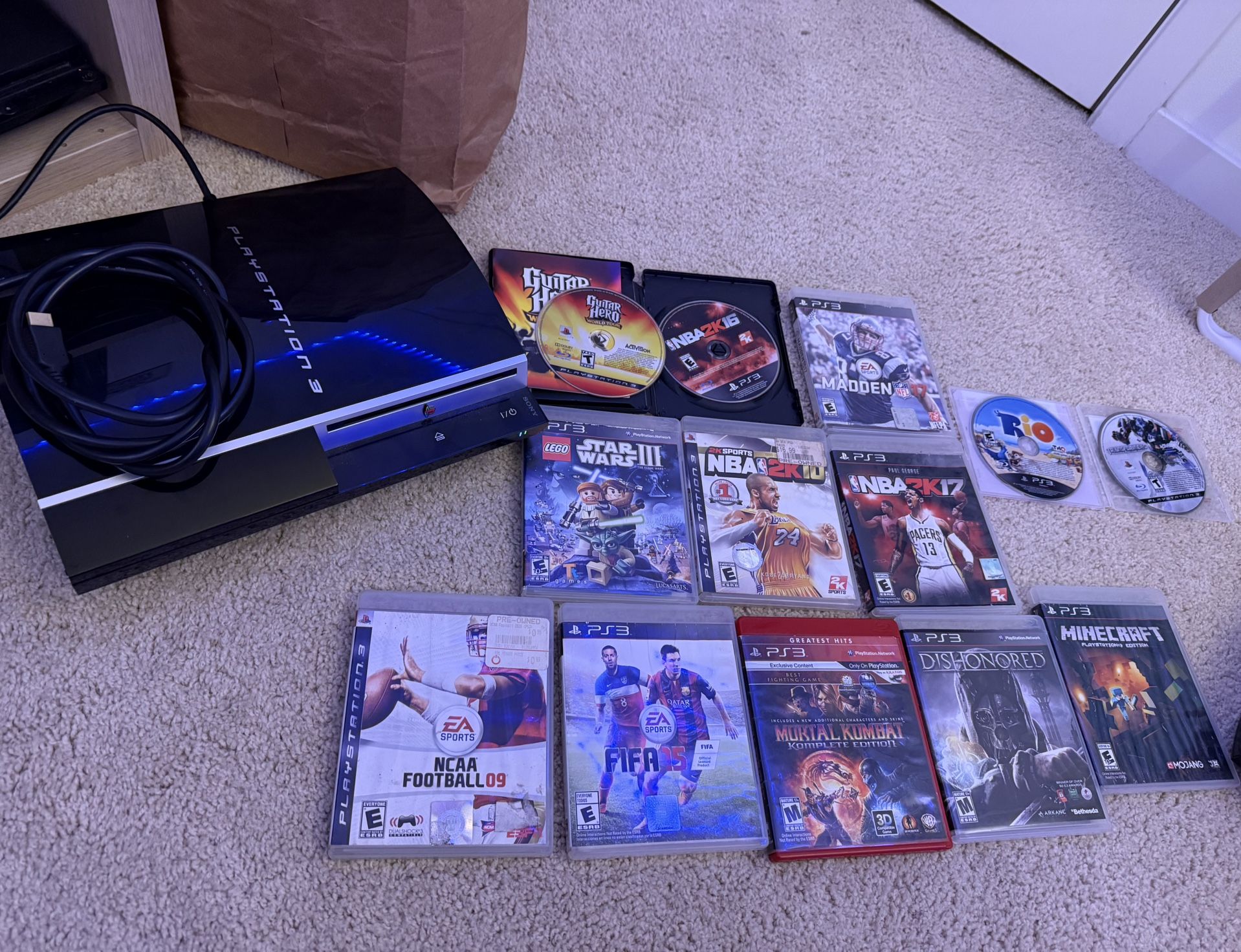 PlayStation 3 FAT (Model CECHK01) + 13 Games โ Complete Bundle