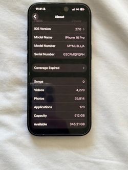 iPhone 16 Pro 512 GB unlock  like new