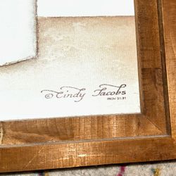 Large Framed Wall Art – Neutral Vase Print (Great Condition)