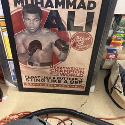Large Muhammad Ali boxing poster