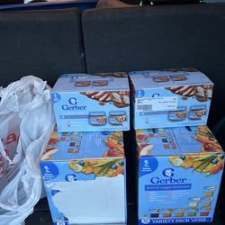 HUGE Gerber Baby Food Bundle – 63 Jars – Brand New