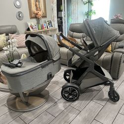 Nuna demi stroller y bassinet