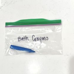 FREE Kids Bath Crayon (NEW) Blue Washable Bath Toy