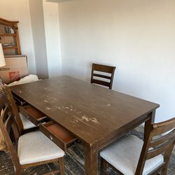 Dining Table With Four Chairs