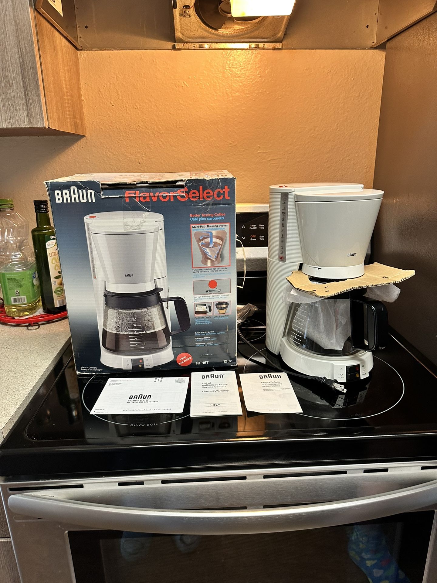 NEW / Braun KF157 Flavor Select 12-Cup Coffee Maker