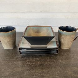 Gibson Tequesta 7 Piece Dinnerware