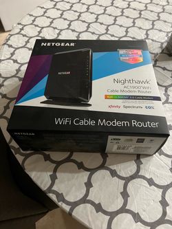 Netgear Nighthawk AC1900 WiFi Cable Modem Router