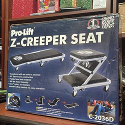 Pro-Lift Z-Creeper Seat – Convertible Mechanic Creeper (300 lb)
