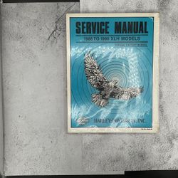 Harley Davidson Service Manuel 1986-1990 XLH Models Book