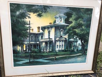 Large - Artists Proof - Original Serigraph - Robert W Addison - Octagon House - Merrill Chase Gallery Chicago