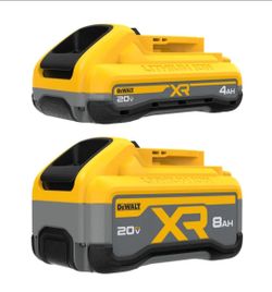 DEWALT 20 -Volt 2-Pack Battery (8 Ah 4 Ah Lithium-io