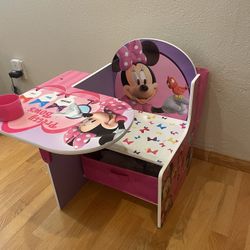 Children Chair Desk With Storage Bin, Minnie M