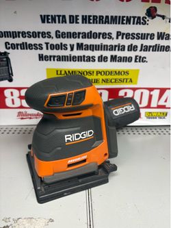 Ridgid 18v 1/4in Sheet Sander Tool Only