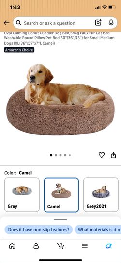 New dog bed l/xl camel color