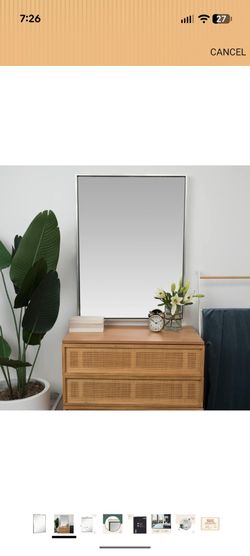 Hamilton Hills 30x40 inch Silver Framed Mirror