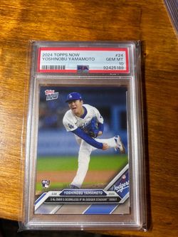 2024 Topps Now Yoshinobu Yamamoto Rookie PSA 10