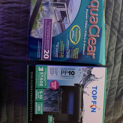 Two Aquarium Filters 4 Month Old Up To 20 Gallons