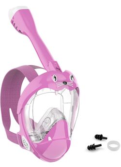 Full Face Snorkeling 🤿 Mask Pink Kids