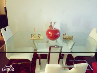 Glass Table White