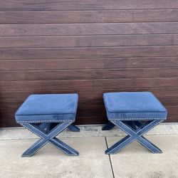 Blue Foot Stools