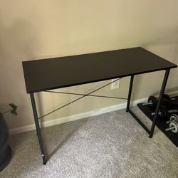 Black Desk Table Almost 4 Feet Long 
