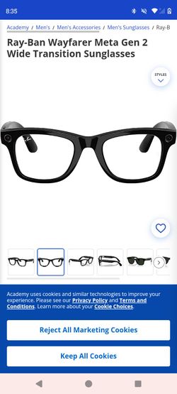 Rayban meta wayfarer gen 2 smart glasses