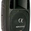 SPEAKER (Alphasonik 8" Powered 1200W PRO DJ Amplified Loud Speaker Bluetooth USB SD Card AUX MP3 FM Radio PA System LED Ring Karaoke Mic Ma