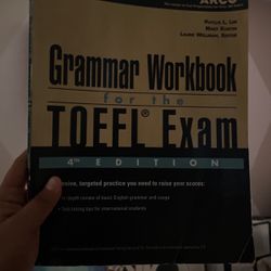 Grammar Work Book For The Toefl Exam